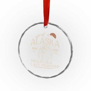 Bear Alaska The Last Frontier Crystal Glass Ornament Vintage Alaska Camping Hiking Mountain TS10 Print Your Wear