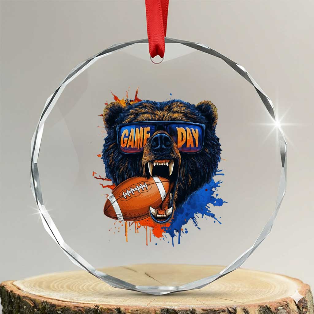CFB Game Day Crystal Glass Ornament Vintage Watercolors Mascot Retro Fan Gift TS10 Transparent Glass 3'' Circle Print Your Wear