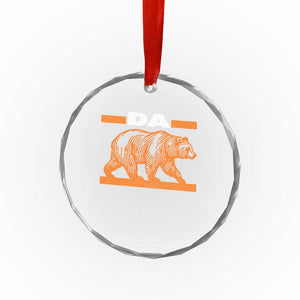 Bear Lover Crystal Glass Ornament Funny Wildlife Orange Bear Walking TS11 Print Your Wear