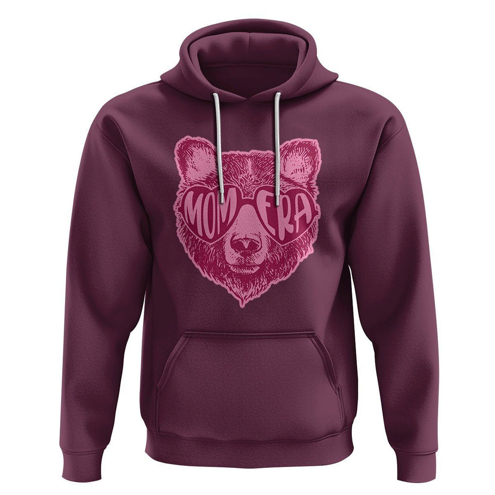 Bear Mom Era Hoodie Mother's Day Cool Mom Club Pink Mama TS02 Maroon Printyourwear