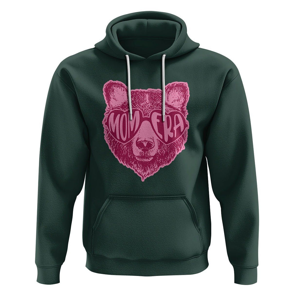 Bear Mom Era Hoodie Mother's Day Cool Mom Club Pink Mama TS02 Dark Forest Green Printyourwear