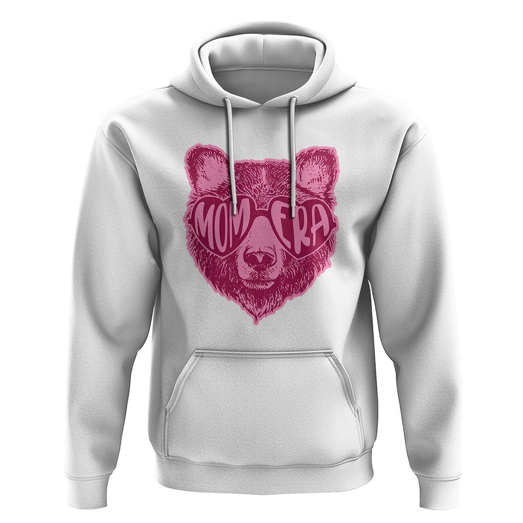 Bear Mom Era Hoodie Mother's Day Cool Mom Club Pink Mama TS02 White Printyourwear