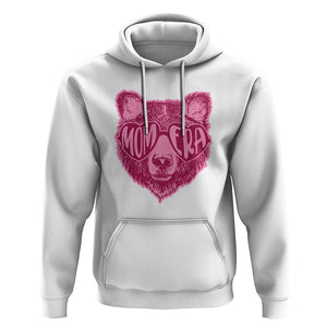 Bear Mom Era Hoodie Mother's Day Cool Mom Club Pink Mama TS02 White Printyourwear