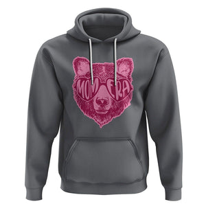 Bear Mom Era Hoodie Mother's Day Cool Mom Club Pink Mama TS02 Charcoal Printyourwear