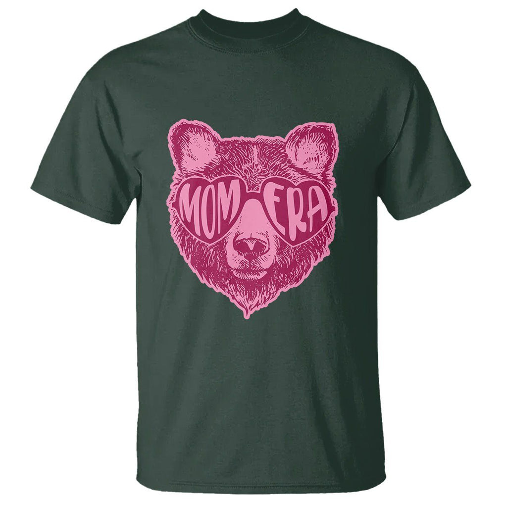 Bear Mom Era T Shirt Mother's Day Cool Mom Club Pink Mama TS02 Dark Forest Green Printyourwear