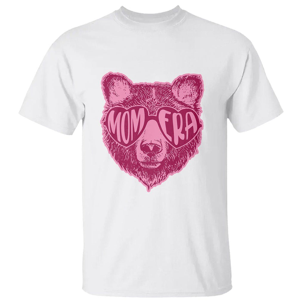 Bear Mom Era T Shirt Mother's Day Cool Mom Club Pink Mama TS02 White Printyourwear