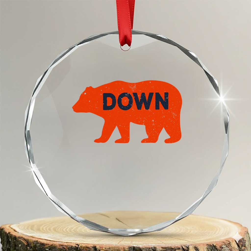 CFB Game Day Apparel Crystal Glass Ornament Down Vintage Trendy TS10 Transparent Glass 3'' Circle Print Your Wear