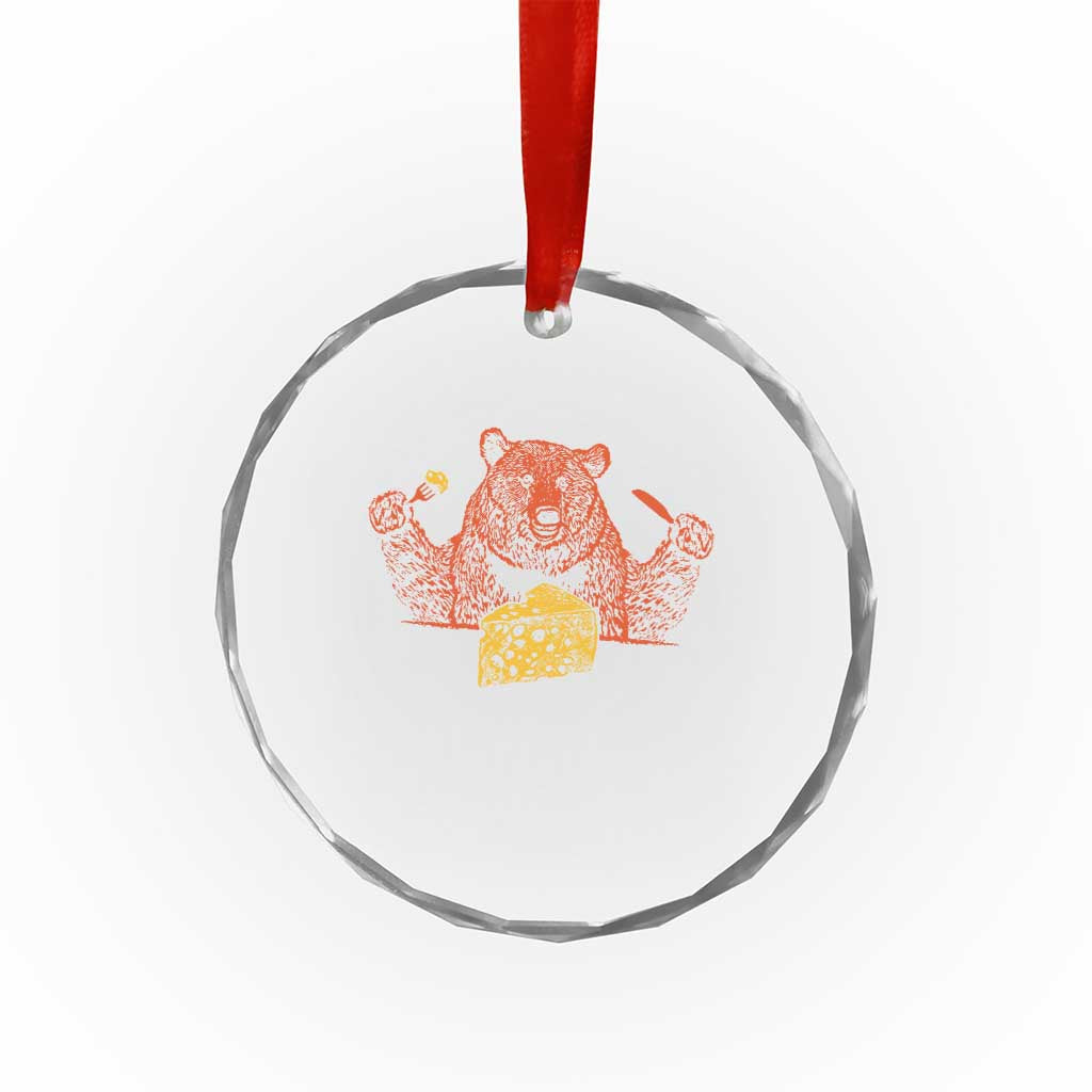 BF Crystal Glass Ornament Let's Eat Cheese Football Fans TS10 Print Your Wear