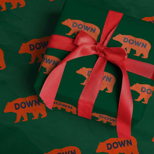 CFB Game Day Apparel Wrapping Paper Roll Down Vintage Trendy TS10 Green Print Your Wear