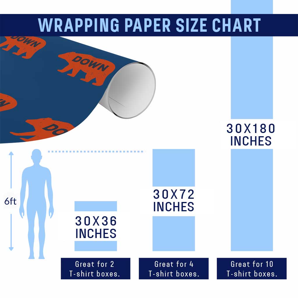 CFB Game Day Apparel Wrapping Paper Roll Down Vintage Trendy TS10 Print Your Wear