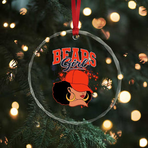 CFB Girl Crystal Glass Ornament Sports Fan Team Spirit Black Girls TS10 Print Your Wear