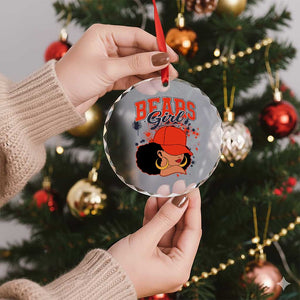 Bears Girl Crystal Glass Ornament Sports Fan Team Spirit Black Girls TS10 Print Your Wear