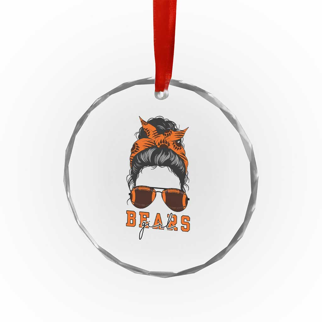 Girl Messy Bun Fan Crystal Glass Ornament CFB Lovers Gift TS12 Print Your Wear