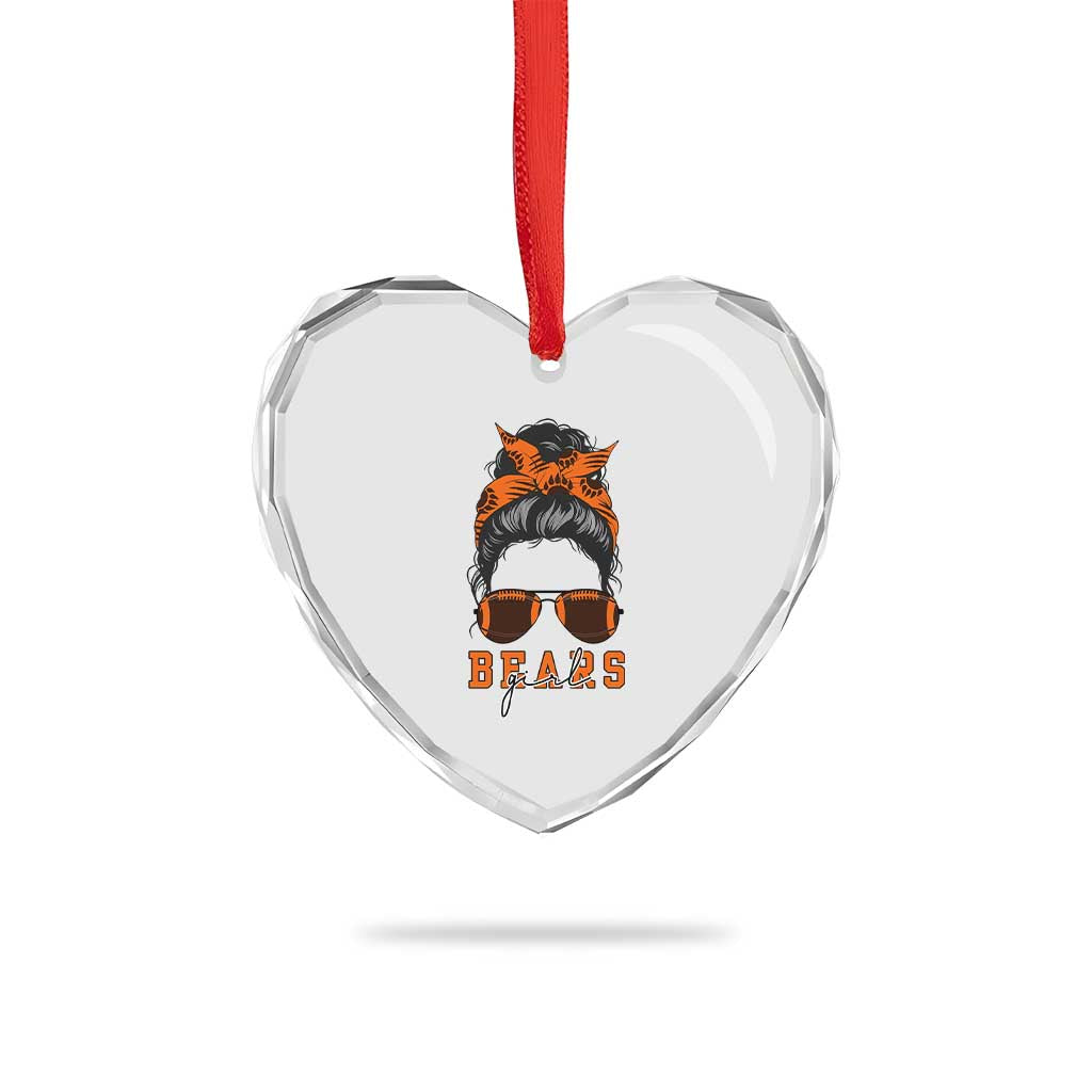 Girl Messy Bun Fan Heart Crystal Glass Ornament CFB Lovers Gift TS12 Print Your Wear