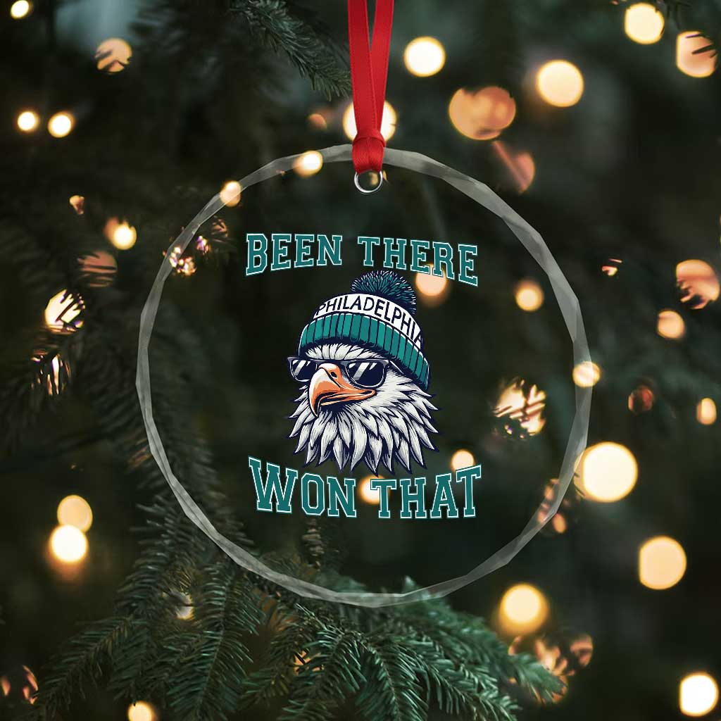 Been There Won That Fierce Eagle Graphic Crystal Glass Ornament TS02 Print Your Wear