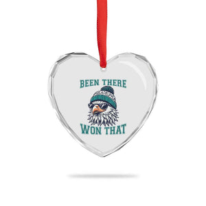Been There Won That Fierce Eagle Graphic Heart Crystal Glass Ornament TS02 Print Your Wear
