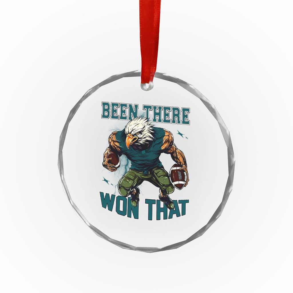 Been There Won That Fierce Football Graphic Crystal Glass Ornament Game Day Champions Sport Fans TS02 Print Your Wear