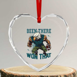 Been There Won That Fierce Football Graphic Heart Crystal Glass Ornament Game Day Champions Sport Fans TS02 Transparent Glass 3'' Heart Print Your Wear
