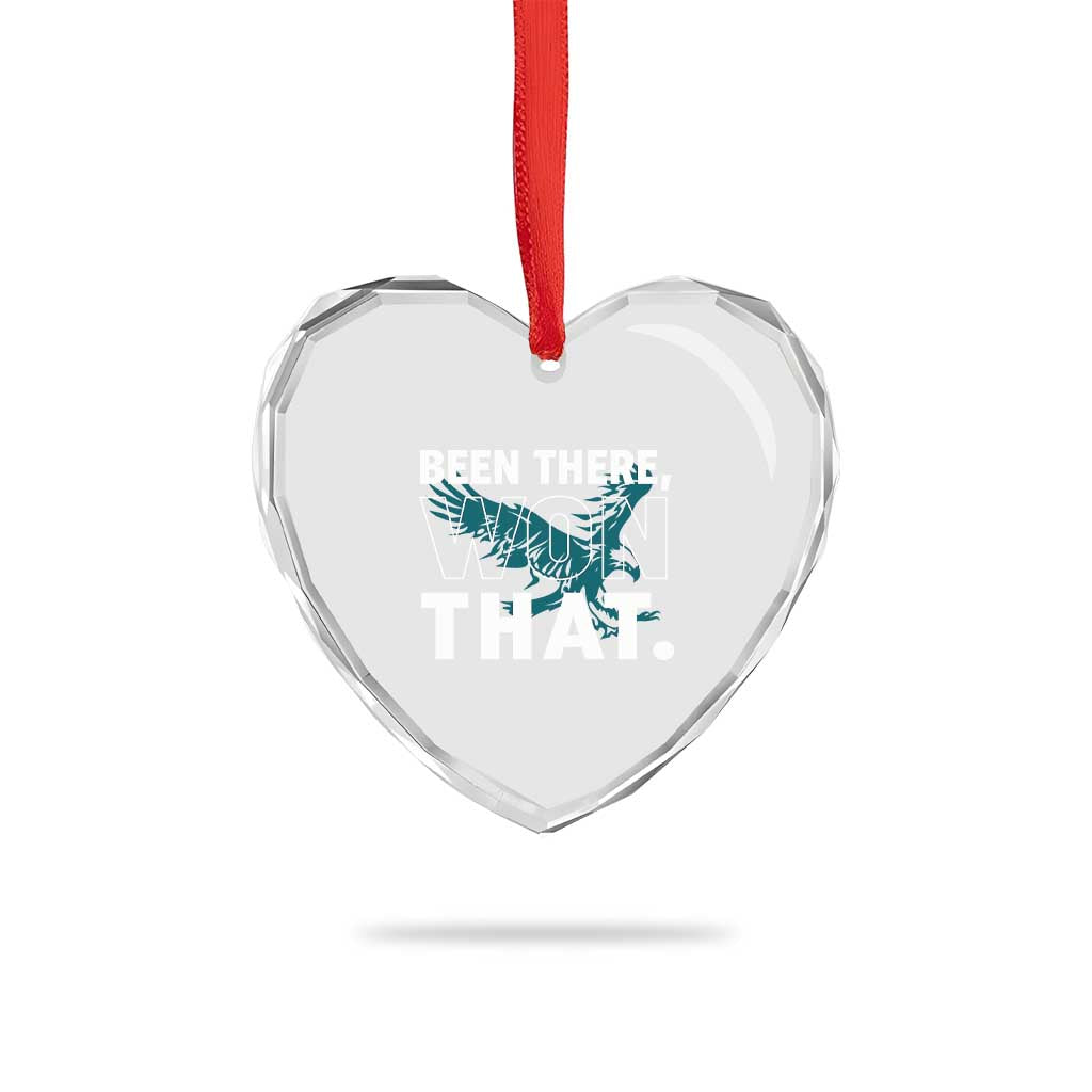 Been There Won That Heart Crystal Glass Ornament Game Day Champions Sport Fans TS02 Print Your Wear