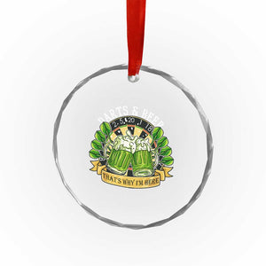 Beer And Darts St Patricks Day Gift Crystal Glass Ornament That Is Why I Am Here TS12 Print Your Wear