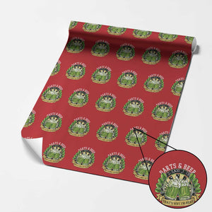Beer And Darts St Patricks Day Gift Wrapping Paper Roll That Is Why I Am Here TS12 Red Print Your Wear