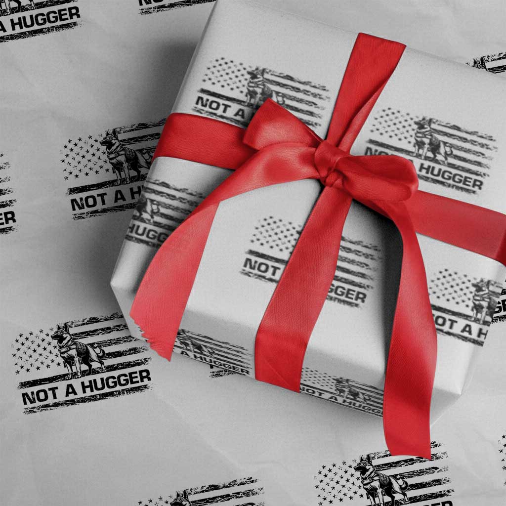 Belgian Malinois American Flag Wrapping Paper Roll K9 Dog Lovers German Shepherd TS10 White Print Your Wear