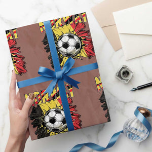 Belgium Belgian Flag Souvenir Belgie Wrapping Paper Roll Game Day Soccer Fans Football
