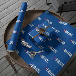 Belize Flag Wrapping Paper Roll Distressed Central American Pride Heritage Gift TS10 Blue Print Your Wear