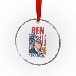 Benjamin Franklin Crystal Glass Ornament Funny Ben Drankin American History TS12 Print Your Wear
