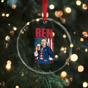 Benjamin Franklin Crystal Glass Ornament Funny Patriotic Founding Father TS12 Print Your Wear