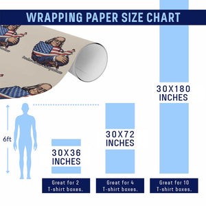 Benjamin Franklin Wrapping Paper Roll Freedom Liberty Independence American History TS12 Print Your Wear