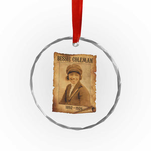 Bessie Coleman First African American Female Pilot Crystal Glass Ornament Black History TS10 Print Your Wear