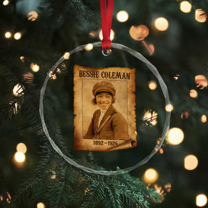 Bessie Coleman First African American Female Pilot Crystal Glass Ornament Black History TS10 Print Your Wear