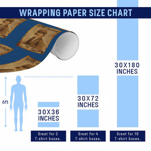 Bessie Coleman First African American Female Pilot Wrapping Paper Roll Black History TS10 Print Your Wear