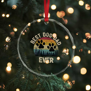 Best Dog Dad Ever Crystal Glass Ornament Fathers Day Gift for Dog Lovers TS10 Print Your Wear