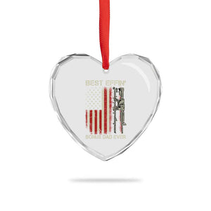 Best Effin Bonus Dad Ever Heart Crystal Glass Ornament Step Dad Fathers Day Vintage American Flag TS11 Print Your Wear