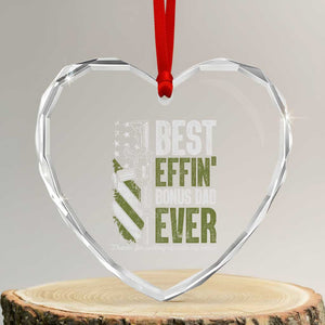 Best Effin Bonus Dad Ever Heart Crystal Glass Ornament Step Dad Gun American Flag TS10 Transparent Glass 3'' Heart Print Your Wear