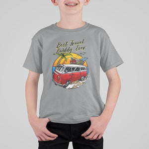 Best Travel Buddy Ever T Shirt For Kid Vintage Beach Van Summer Vacation TS11 Sport Gray Print Your Wear