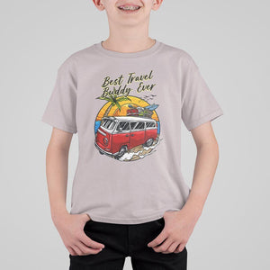 Best Travel Buddy Ever T Shirt For Kid Vintage Beach Van Summer Vacation TS11 Ice Gray Print Your Wear