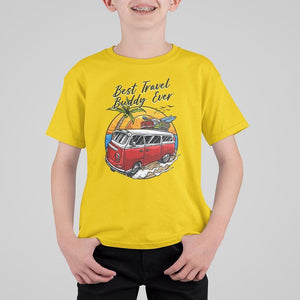Best Travel Buddy Ever T Shirt For Kid Vintage Beach Van Summer Vacation TS11 Daisy Print Your Wear