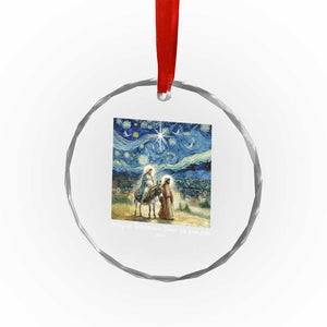 Bethlehem Starry Night Crystal Glass Ornament Nativity Luke 2:11 Christian Christmas TS14 Print Your Wear