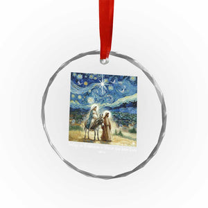 Bethlehem Starry Night Crystal Glass Ornament Nativity Luke 2:11 Christian Christmas TS14 Print Your Wear