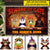 Personalized Halloween Decor Cats Cosplay Beware Of Cats Doormat CTM Custom - Printyourwear