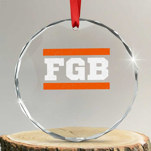 BF Game Day Crystal Glass Ornament FGB Football Fans TS10 Transparent Glass 3'' Circle Print Your Wear
