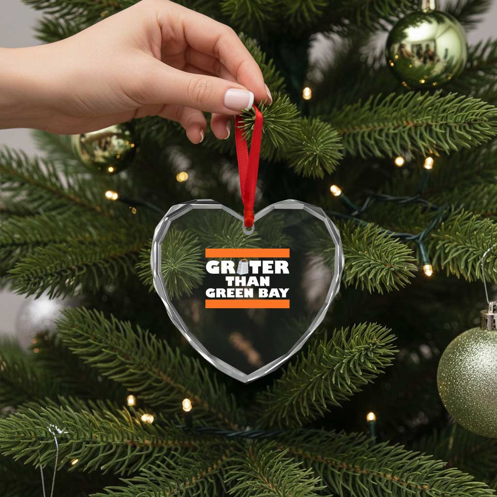BF Game Day Heart Crystal Glass Ornament Funny Grater Than GB Foolball Fans TS10 Print Your Wear