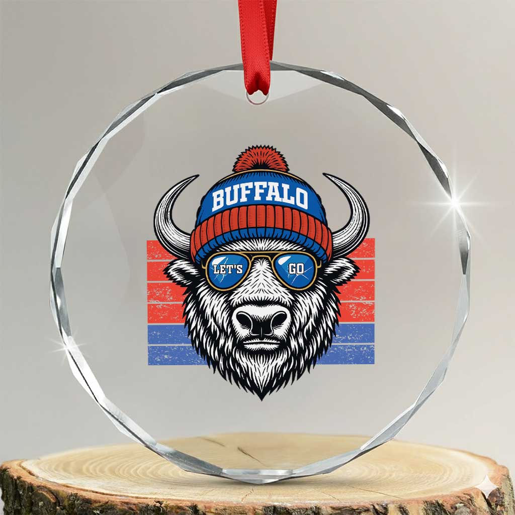 BFB Football Crystal Glass Ornament Vintage 90s Sports Fan Game Day TS10 Transparent Glass 3'' Circle Print Your Wear
