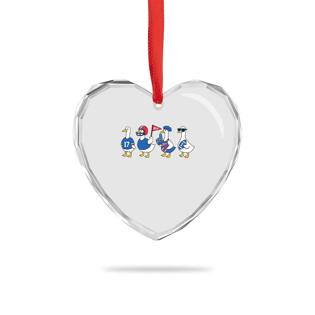 BFB Goose Heart Crystal Glass Ornament Funny BFB Sports Fan Silly Gooses TS10 Print Your Wear