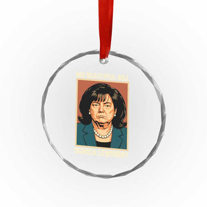Big Beautiful Bill Donica Lewinsky Crystal Glass Ornament Funny Political Trump Meme Vintage Parody TS02 Print Your Wear