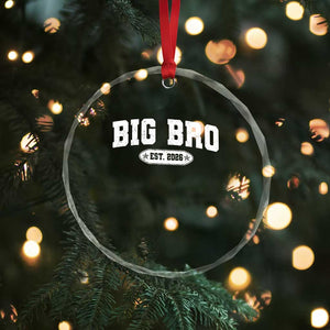 Big Bro Est 2026 Crystal Glass Ornament Promoted To Brother Sibling Reveal TS10 Print Your Wear