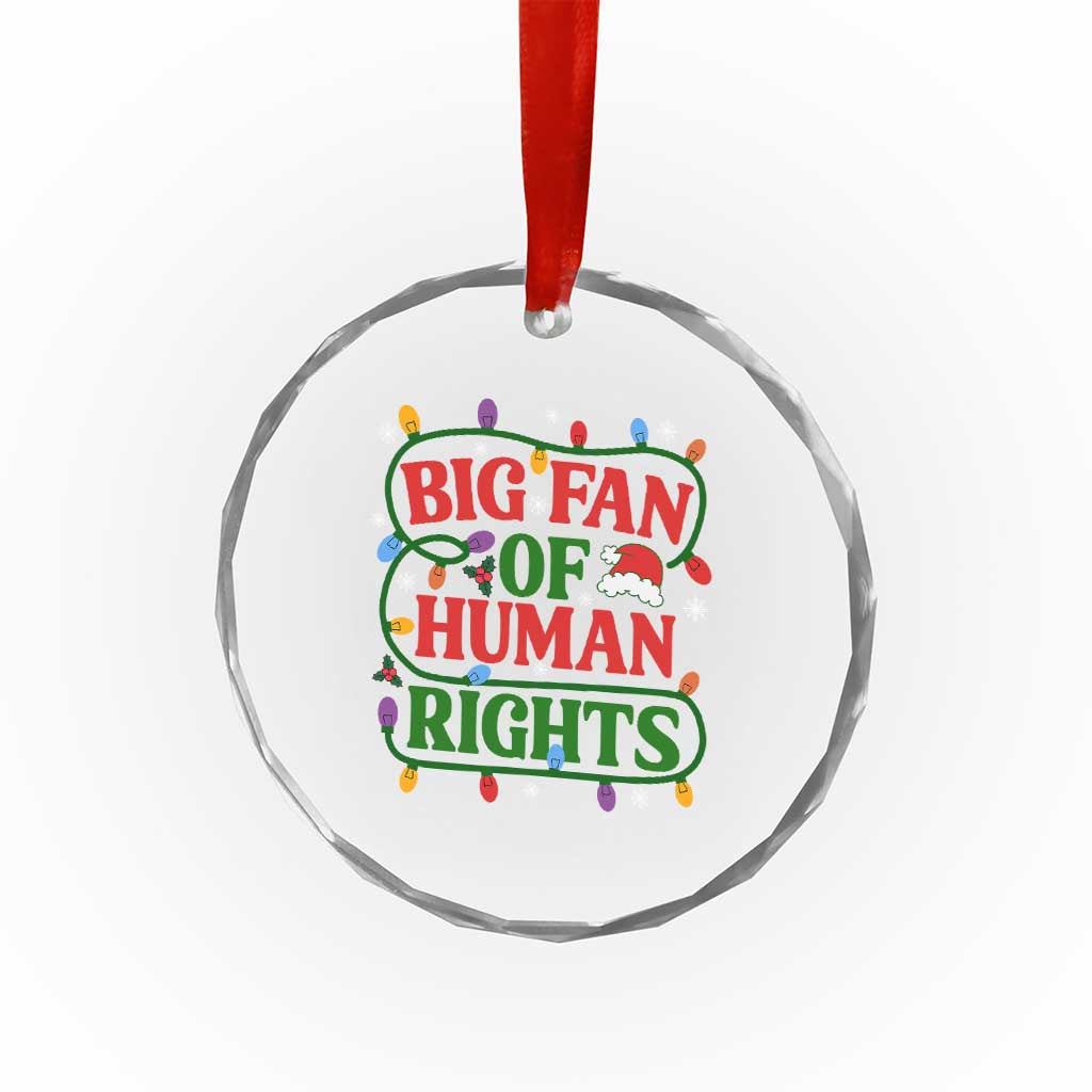Big Fan Of Human Rights Crystal Glass Ornament Equality Activists Christmas Gift TS12 Print Your Wear